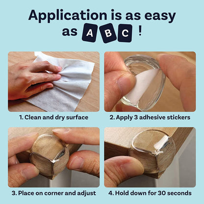 Transparent Baby Proofing Corner Protectors