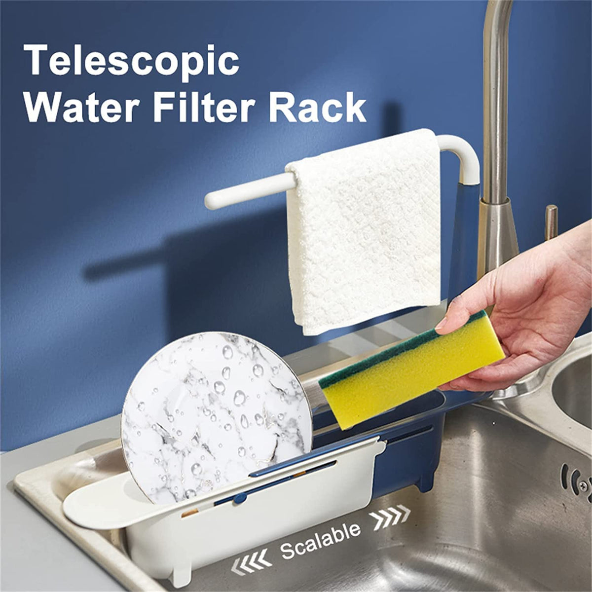 Adjustable Telescopic Sink Storage Rack