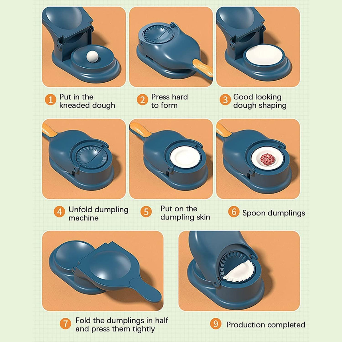2 In 1 Dumpling Maker (Assorted Color)