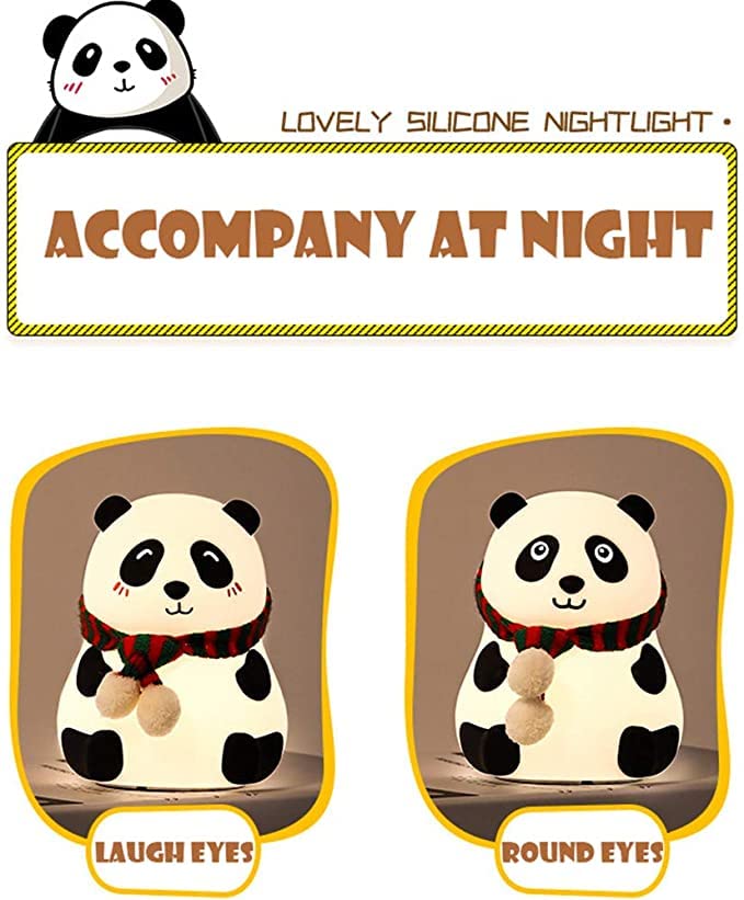 Cute Panda Silicone Night Lamp