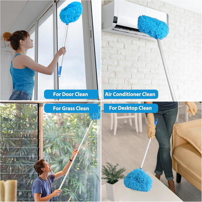 Extendable Fan Blade Cleaning Duster with Microfiber Head