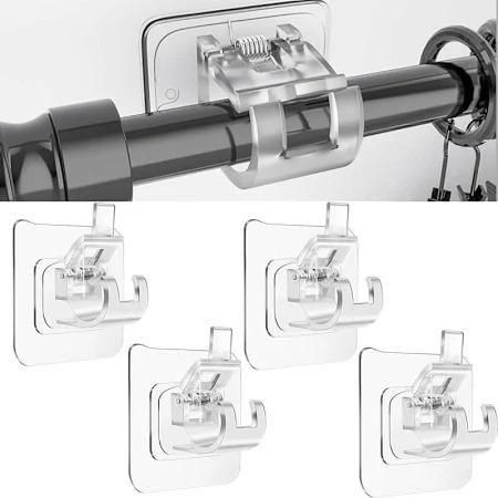 Self Adhesive Rods Clips Hook for Curtains