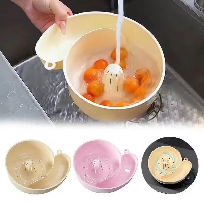 Snail Shape Drain Basket for Kitchen