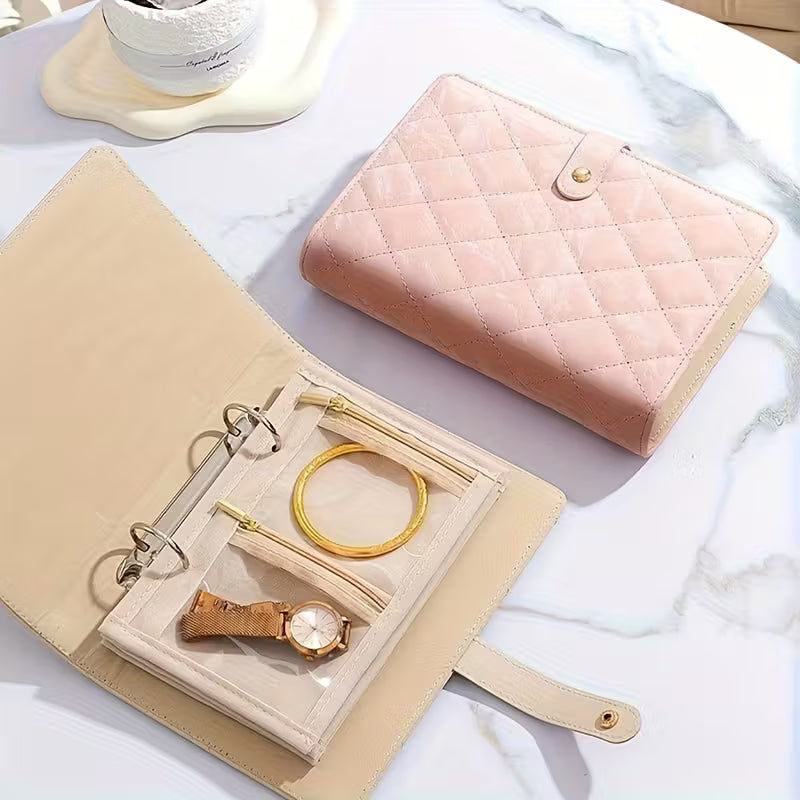 Premium Travel Jewelry Organizer Book (Assorted Colors)