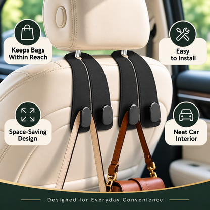 Car Headrest Bag Hanger Hooks
