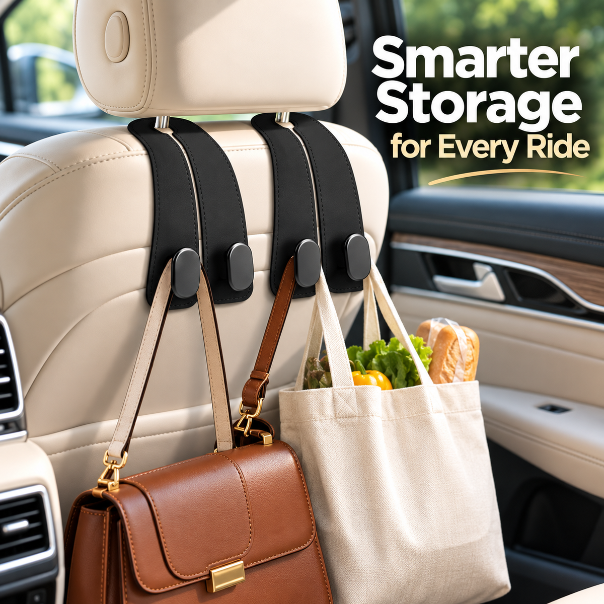 Car Headrest Bag Hanger Hooks