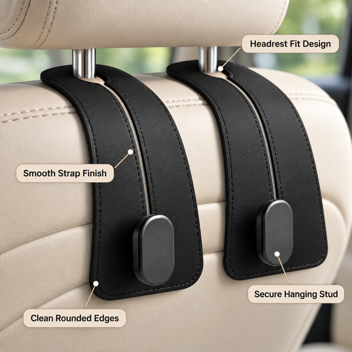 Car Headrest Bag Hanger Hooks