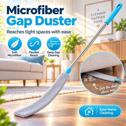 Extendable Microfiber Gap Cleaning Duster