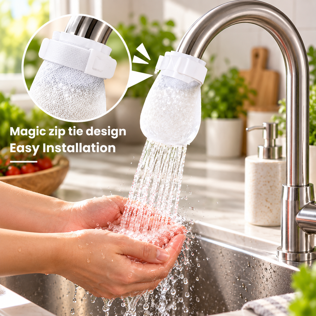 Universal Reusable Faucet Mesh Filter Bag
