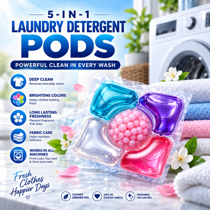 5-in-1 Laundry Detergent Pods