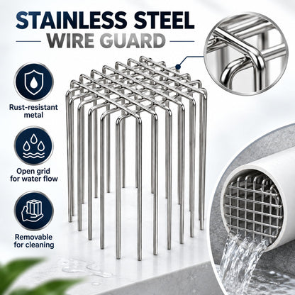 Stainless Steel Anti-Rat Drain Cover Mesh for 4-Inch Pipes