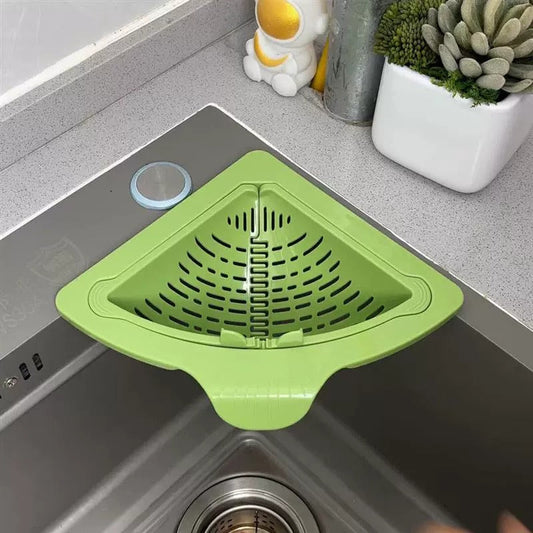 Quick-Drain Corner Sink Filter Strainer