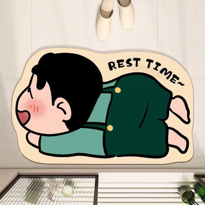 Cute ShinChan Cartoon Bath Mat (Assorted Prints)