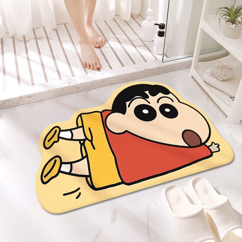 Cute ShinChan Cartoon Bath Mat (Assorted Prints)