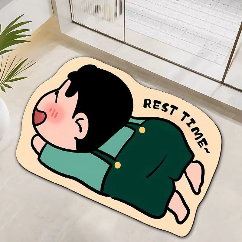 Cute ShinChan Cartoon Bath Mat (Assorted Prints)
