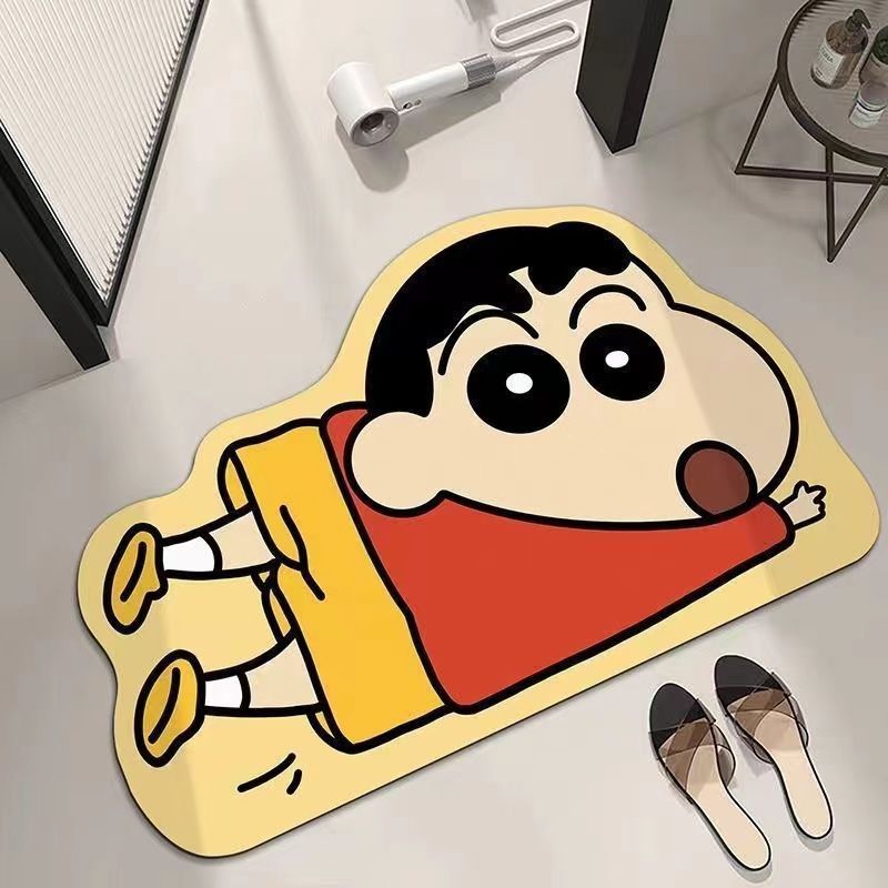 Cute ShinChan Cartoon Bath Mat (Assorted Prints)