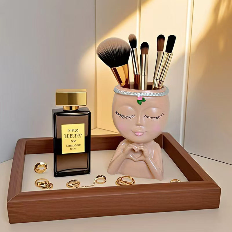 Buy Heart Hands Makeup Brush Holder | Cute Vanity Organizer for Brushes