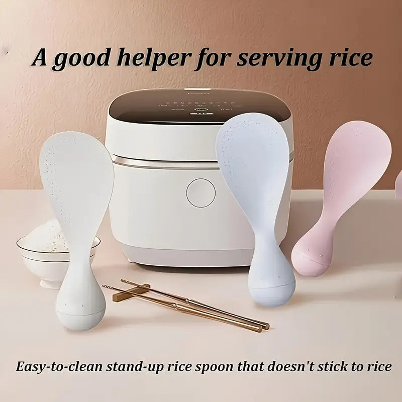 Spoon For Rice Self-Standing Non-Stick Rice Serving Spoon – Home Asthetics