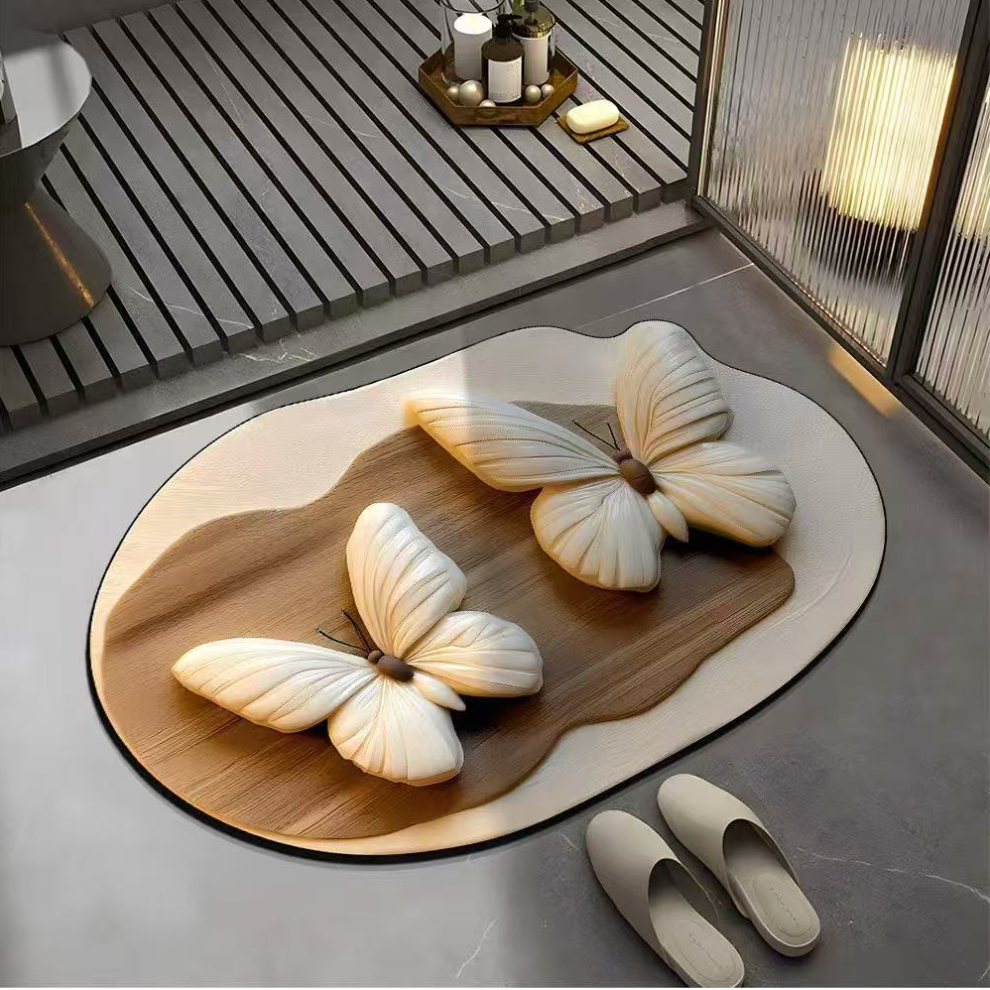 3D Luxury Floral Non-Slip Floor Rug (Random Designs)