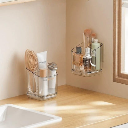 Wall-Mounted Bathroom Organizer Holder with Drainage