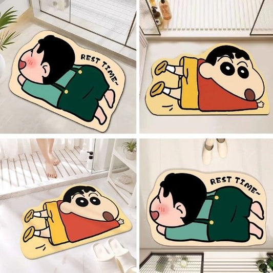 Cute ShinChan Cartoon Bath Mat (Assorted Prints)