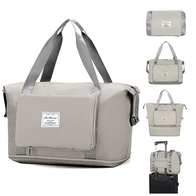 Expandable Foldable Travel Duffel Bag