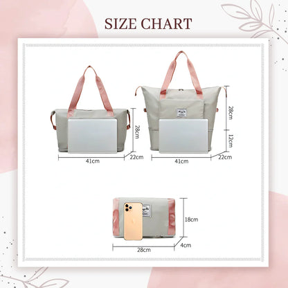 Expandable Foldable Travel Duffel Bag
