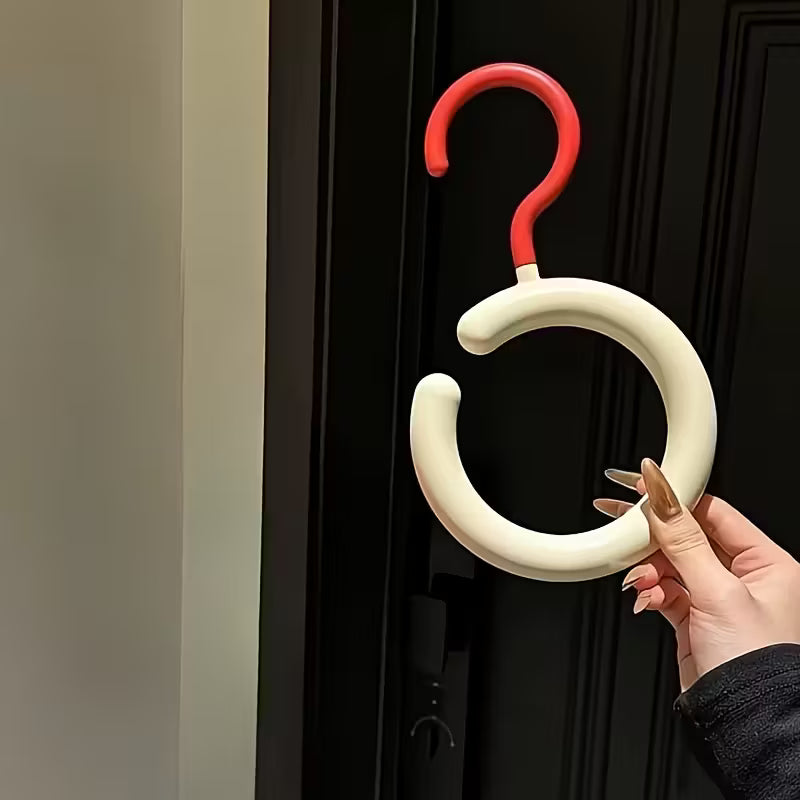 Multi-Purpose Round Hook Hanger for Wardrobe (Random Colors)