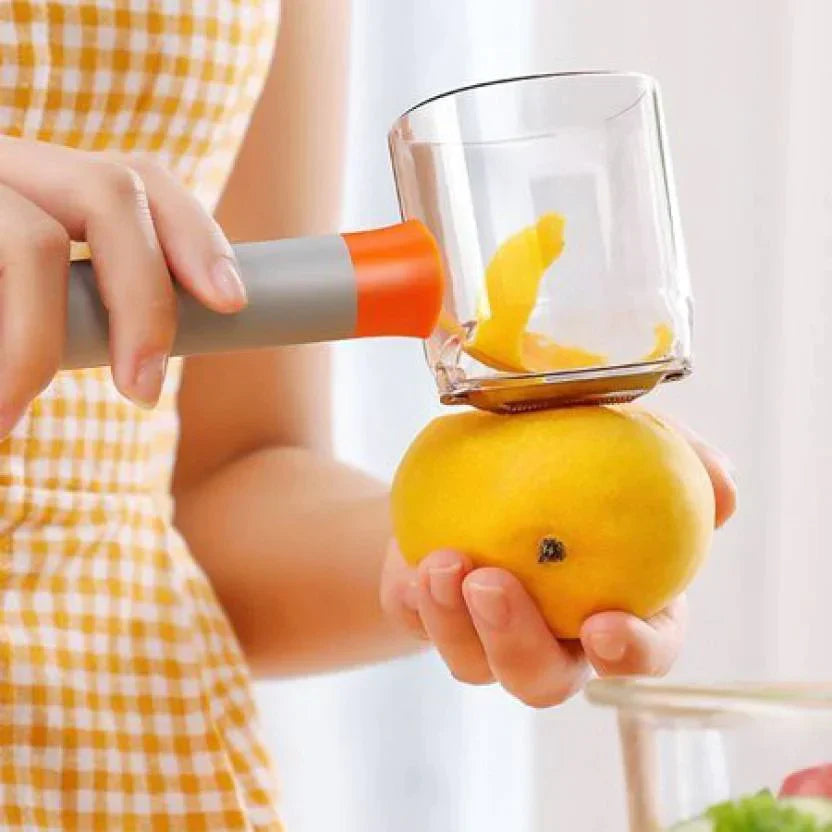 Fruit & Vegetable Peeler with Peel Storage Container