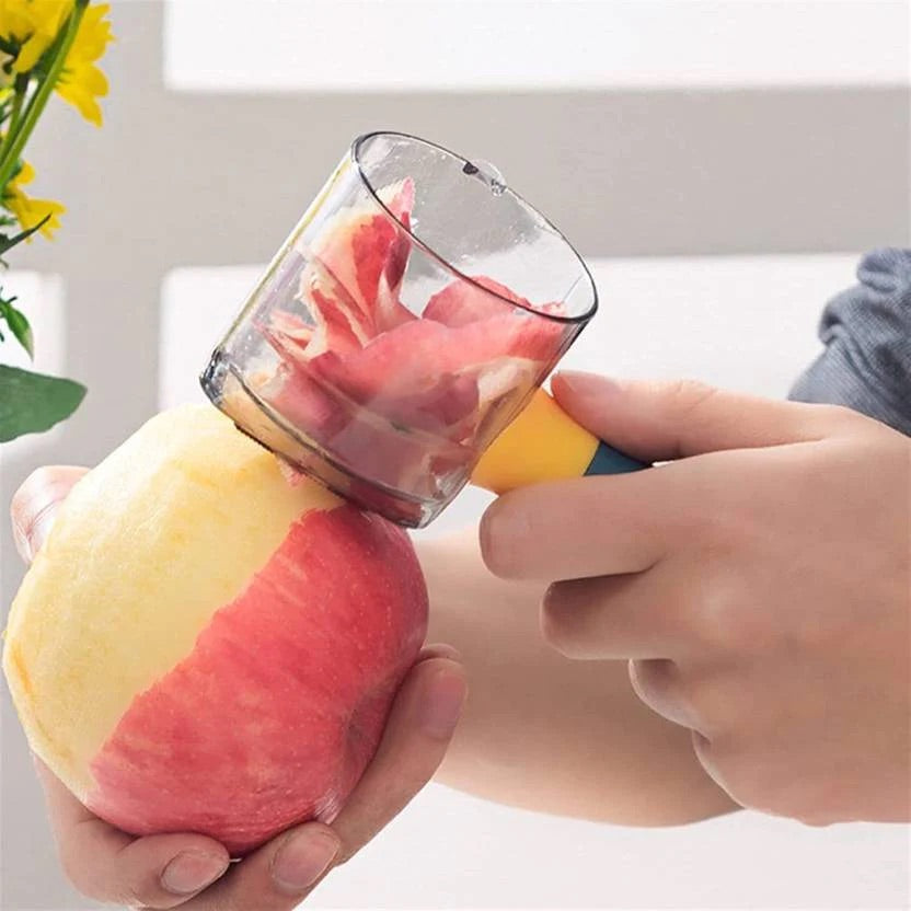 Fruit & Vegetable Peeler with Peel Storage Container