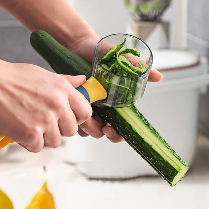 Fruit & Vegetable Peeler with Peel Storage Container