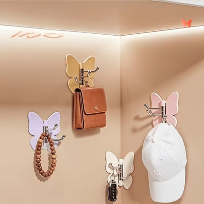 Rotatable Butterfly Wall Hooks