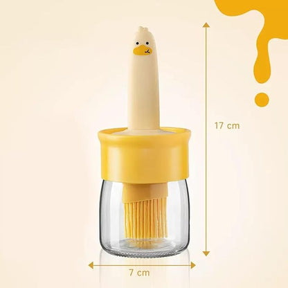 Silicone Basting Brush Bottle for Oil, Butter & Marinades