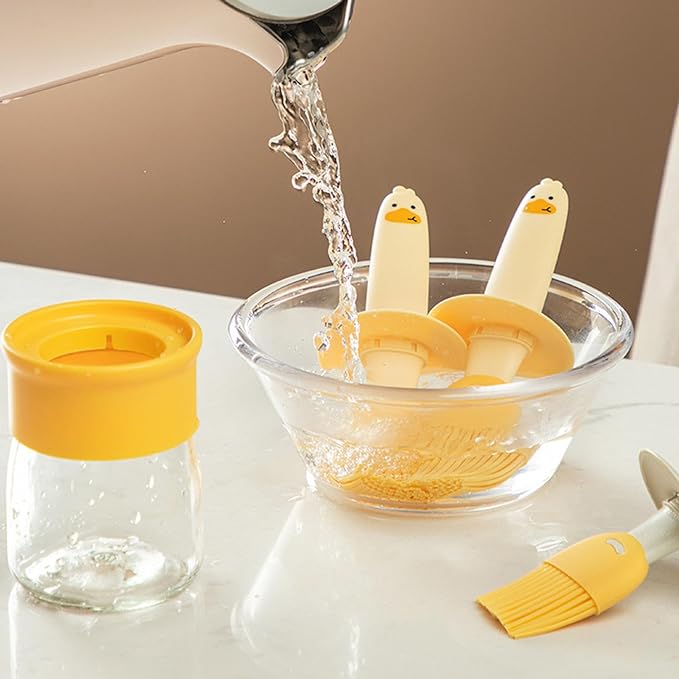 Silicone Basting Brush Bottle for Oil, Butter & Marinades