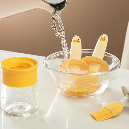 Silicone Basting Brush Bottle for Oil, Butter & Marinades