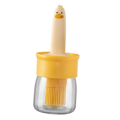 Silicone Basting Brush Bottle for Oil, Butter & Marinades